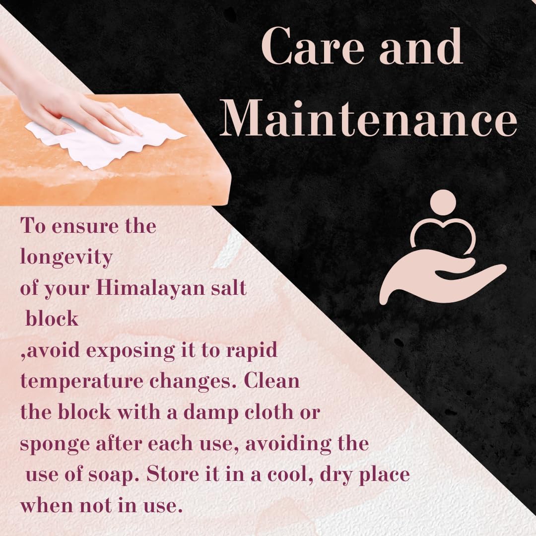 BEZAZZLED Himalayan Salt Block Cooking Plate 12x8x1.5 for Cooking, Salt Board for Grilling, Cutting, and Serving, Food Grade Rock Salt Stone with Steel Tray Unique Gifts for Men, Women, Chefs & Cooks