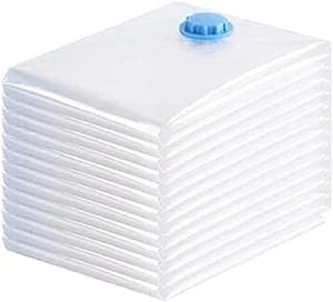 BEZAZZLED Vacuum Storage Bags, 10 Jumbo Space Saver Vacuum Seal Bags, Space Bags, Vacuum Sealer Bags for Clothes, Comforters, Blankets, Bedding(10)