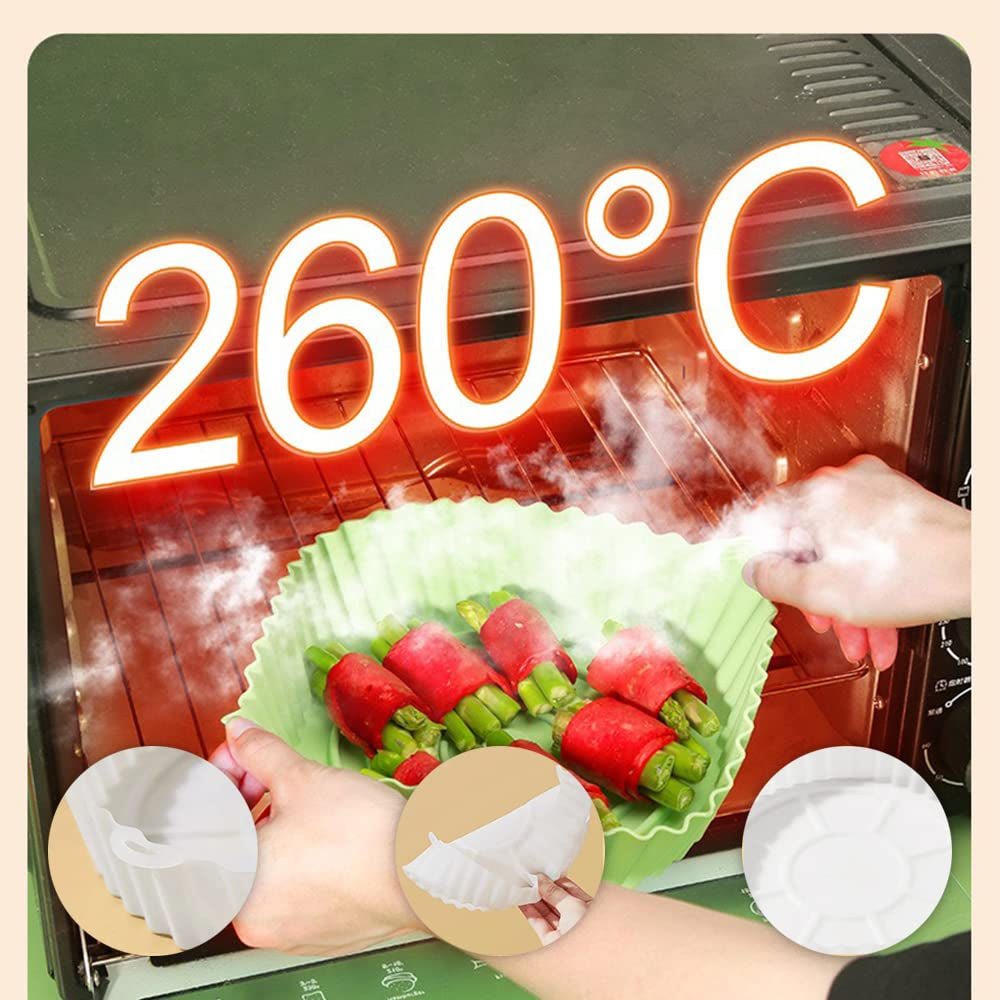 Bezazzled - 2-Pack Silicone Air Fryer Liners