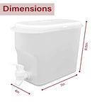 Drink Dispenser for Fridge, Plastic Hands-Free Beverage Dispensers Juice Dispenser for fridge Lemonade Container Countertop Drink Dispenser with Spigot- 3.5L (0.92 Gallons)