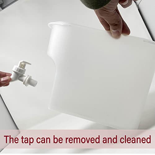Drink Dispenser for Fridge, Plastic Hands-Free Beverage Dispensers Juice Dispenser for fridge Lemonade Container Countertop Drink Dispenser with Spigot- 3.5L (0.92 Gallons)