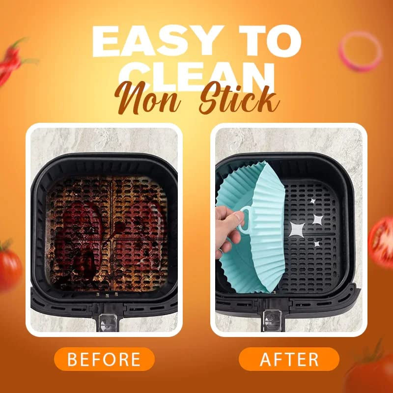 Bezazzled - 2-Pack Silicone Air Fryer Liners