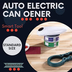 BEZAZZLED Auto Electric Can Opener, Hands-Free, Smooth Edge Automatic Electric Can Opener, Food-Safe, Battery Operated, White