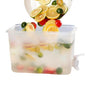BEZAZZLED Beverage Dispenser for Fridge Juice Jug for Refrigerator Plastic Hands-Free Beverage, Juice Dispenser for fridge Lemonade Container Countertop Drink Dispenser with Spigot- 1 Gallon