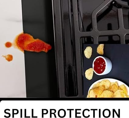 BEZAZZLED Silicone Stove Gap Covers, Stove Top Covers for Electric Stove,Stove Guard Stove top Covers Gas Stove Burner Covers 21 inches,Kitchen Counter Gap Covers- Set of 2