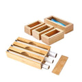 BEZAZZLED Bamboo Drawer Ziplock Bag Storage And Bamboo Foil and Plastic Wrap Organizers,Bamboo Foil pack in one box.Foil organizer Storage Holder for 12" Roll and Drawer Ziplock 4(p