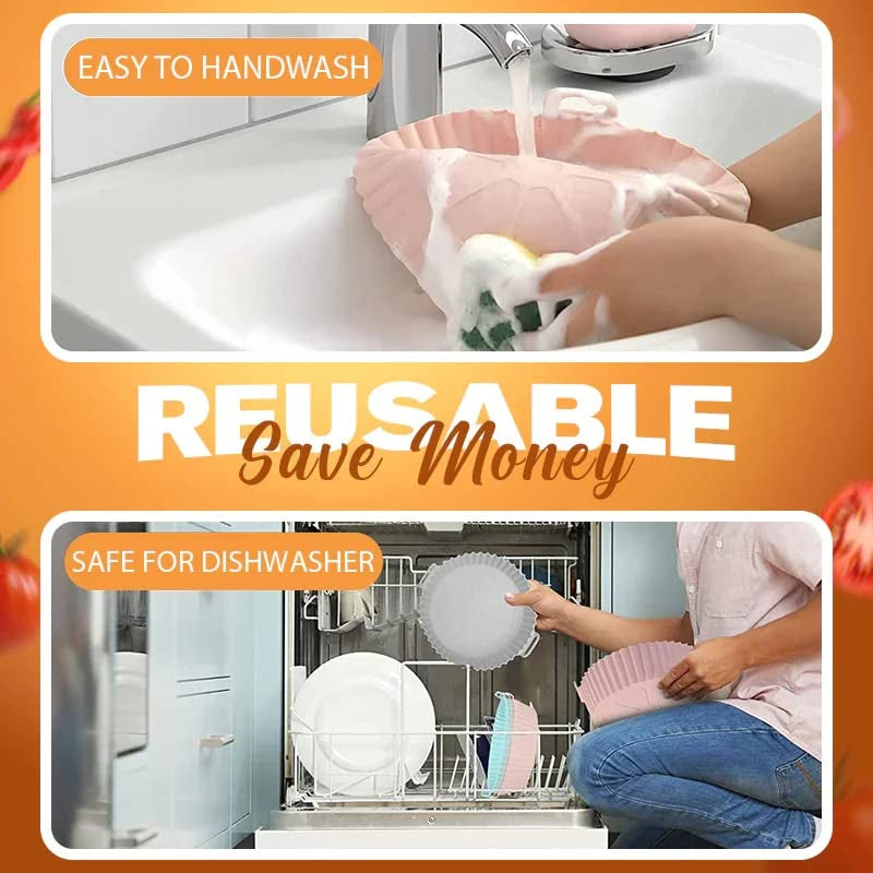 Bezazzled - 2-Pack Silicone Air Fryer Liners