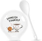 Bezazzled Coffee Spoon Rest – Ceramic Kitchen Holder (White)