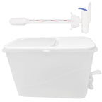 Beverage Dispenser for Fridge Juice Jug for Refrigerator Plastic Hands-Free Beverage Dispensers Juice Dispenser for fridge Lemonade Container With Bonus Tap Automatic Drink Dispenser - 1 Gallon