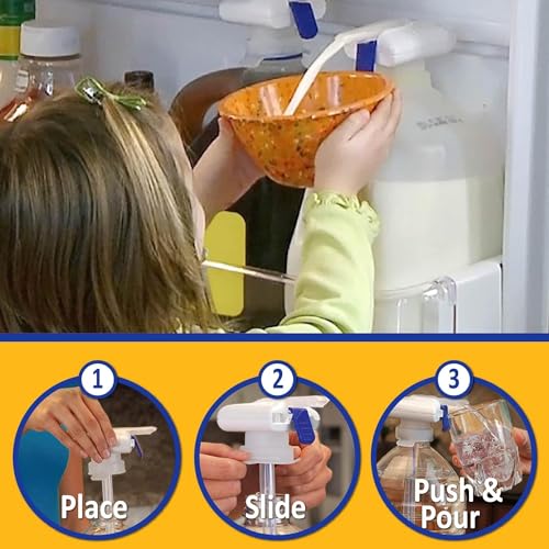 BEZAZZLED Beverage Dispenser for Fridge Plastic Hands-Free Beverage Dispenser Juice Dispenser for fridge Lemonade Container With Bonus Tap Automatic Drink Dispenser - 0.92 Gallon