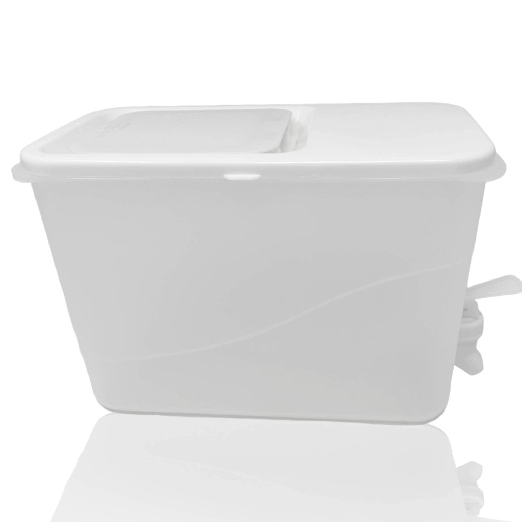 Beverage Dispenser for Fridge Juice Jug for Refrigerator Plastic Hands-Free Beverage Dispensers Juice Dispenser for fridge Lemonade Container Countertop Drink Dispenser with Spigot- 1 Gallon