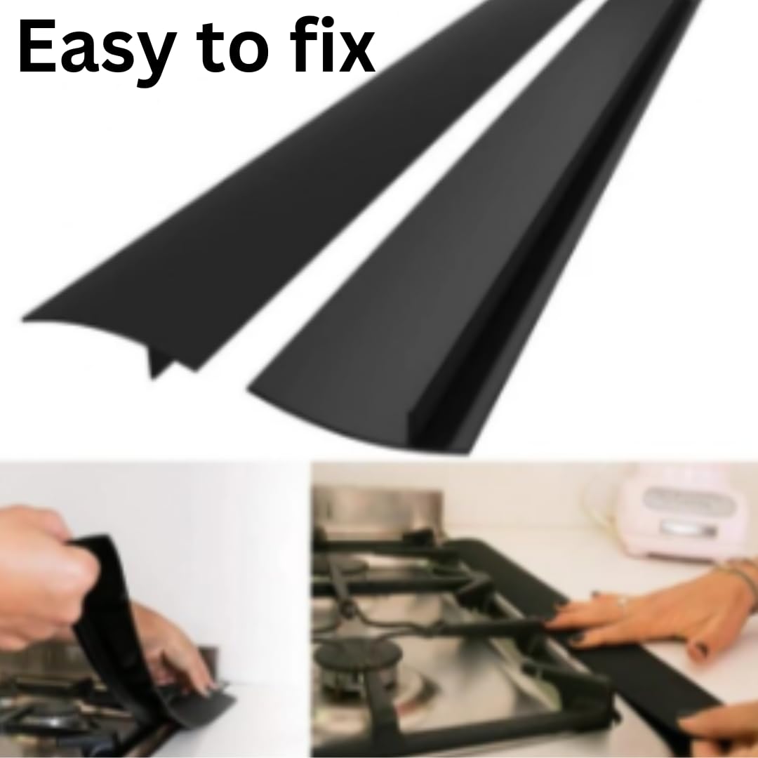 Silicone Stove Gap Covers, Stove Top Covers for Electric Stove,Stove Guard Stove top Covers Gas Stove Burner Covers 21 inches,Kitchen Counter Gap Covers- Set of 2