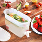 Drink Dispenser for Fridge, Plastic Hands-Free Beverage Dispensers Juice Dispenser for fridge Lemonade Container Countertop Drink Dispenser with Spigot- 3.5L (0.92 Gallons)