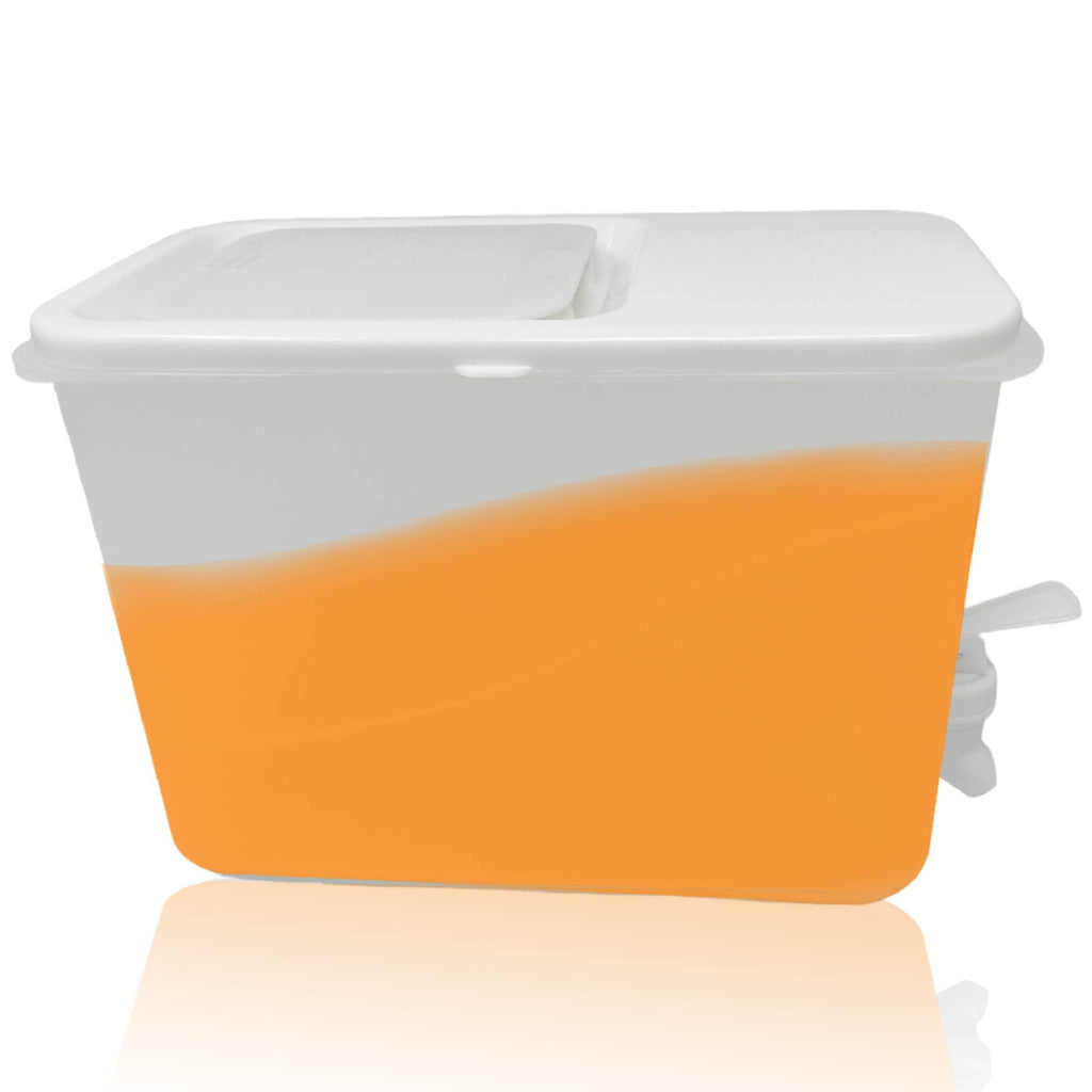 Beverage Dispenser for Fridge Juice Jug for Refrigerator Plastic Hands-Free Beverage Dispensers Juice Dispenser for fridge Lemonade Container Countertop Drink Dispenser with Spigot- 1 Gallon