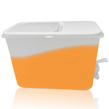 Beverage Dispenser for Fridge Juice Jug for Refrigerator Plastic Hands-Free Beverage Dispensers Juice Dispenser for fridge Lemonade Container Countertop Drink Dispenser with Spigot- 1 Gallon