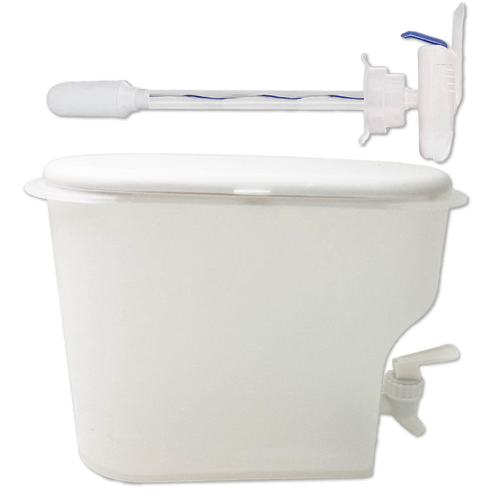 Beverage Dispenser for Fridge Plastic Hands-Free Beverage Dispenser Juice Dispenser for fridge Lemonade Container With Bonus Tap Automatic Drink Dispenser - 0.92 Gallon