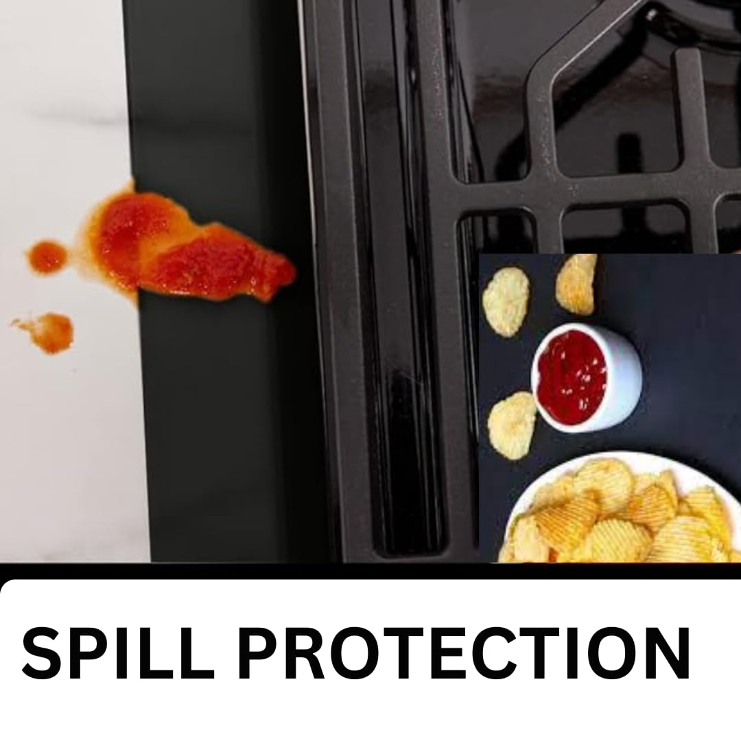 Silicone Stove Gap Covers, Stove Top Covers for Electric Stove,Stove Guard Stove top Covers Gas Stove Burner Covers 21 inches,Kitchen Counter Gap Covers- Set of 2