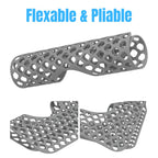 BEZAZZLED Non-slip Grey Silicone Heat Resistant Sink Protector Silicone Sink Mat - Farmhouse Sink Accessories, Kitchen Sink Mats, Kitchen Sink Drain, Adjustable Sink Protectors for Kitchen 13.4 X 11.6