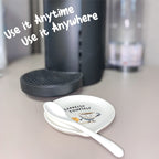 Four Inch- Coffee Spoon Rest , Coffee Spoon Holder , Kitchen Spoon Rest, Spoon Rest Ceramic , Cute Spoon Rest , Gift for Coffee Lovers, Coffee Spoon Rest for Coffee Bar, White Spoon Rest with Spoon