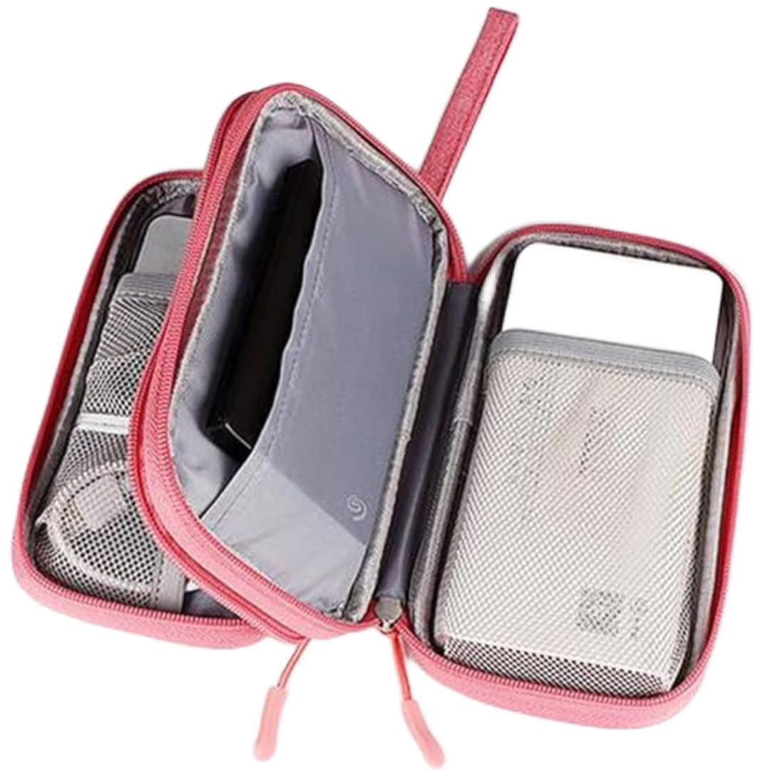 cable cord bag -Pink