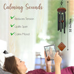 Memorial Wind Chimes , Wind Chimes for Loss of Loved One , Sympathy Wind Chimes , Bereavement Gift , Funeral Gift , Rememberance Gift for Loss, Memorial Wind Chime for Loss with Sympathy Card and Hook