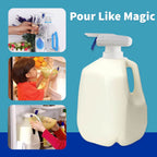 Beverage Dispenser for Fridge Juice Jug for Refrigerator Plastic Hands-Free Beverage Dispensers Juice Dispenser for fridge Lemonade Container With Bonus Tap Automatic Drink Dispenser - 1 Gallon