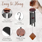 Memorial Wind Chimes , Wind Chimes for Loss of Loved One , Sympathy Wind Chimes , Bereavement Gift , Funeral Gift , Rememberance Gift for Loss, Memorial Wind Chime for Loss with Sympathy Card and Hook