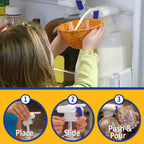 Beverage Dispenser for Fridge Plastic Hands-Free Beverage Dispenser Juice Dispenser for fridge Lemonade Container With Bonus Tap Automatic Drink Dispenser - 0.92 Gallon