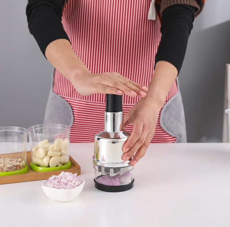 All-In-One Vegetable Hand Chopper Cutter Slicer Peeler Dicer