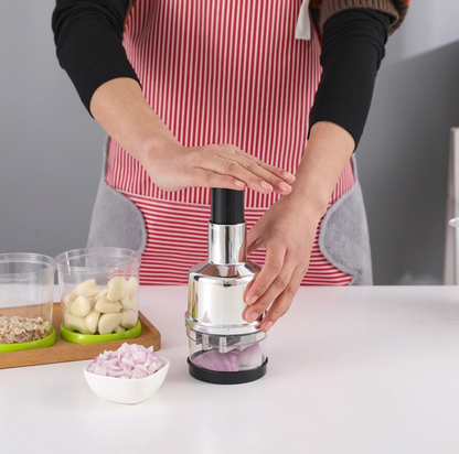 All-In-One Vegetable Hand Chopper Cutter Slicer Peeler Dicer