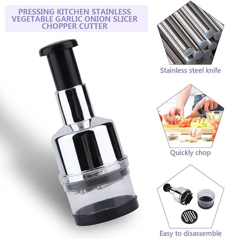All-In-One Vegetable Hand Chopper Cutter Slicer Peeler Dicer