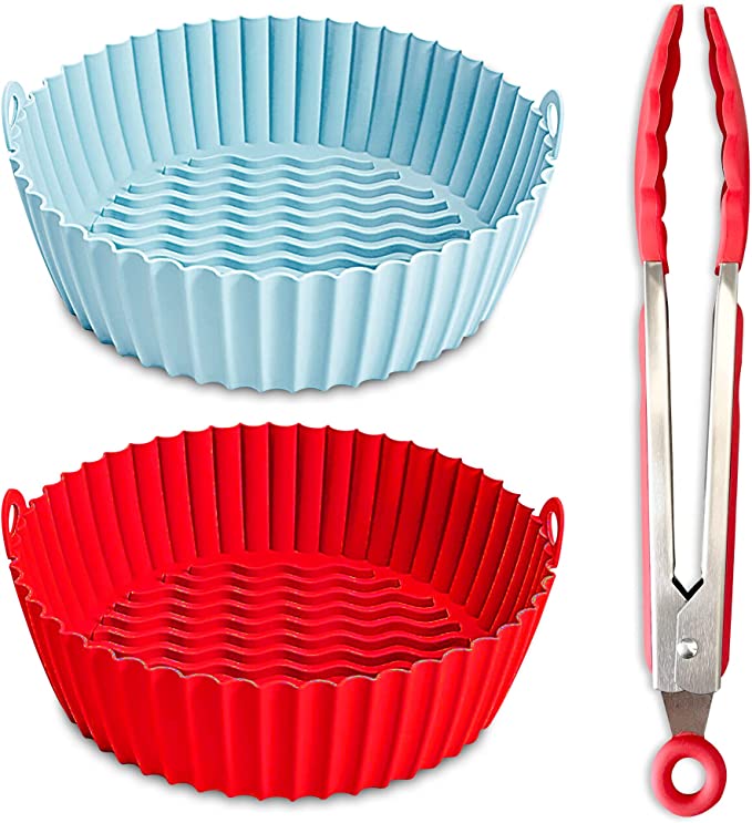 Bezazzled - 2-Pack Silicone Air Fryer Liners