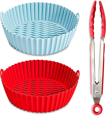 Bezazzled - 2-Pack Silicone Air Fryer Liners